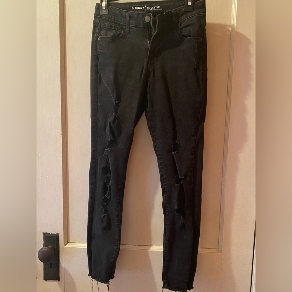 Black Ripped Skinny Jeans